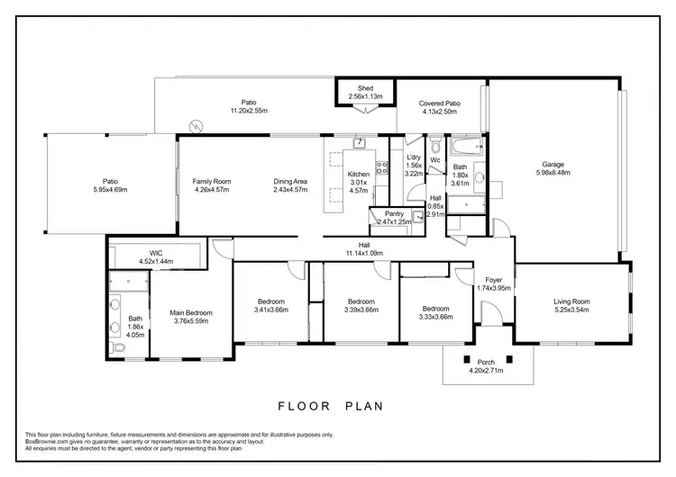 Floorplan of Homely house listing, 3 Juno Lane, West Wodonga VIC 3690