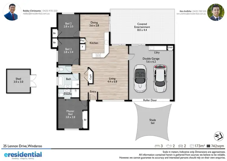 Floorplan of Homely house listing, 25 Lennon Drive, Windaroo QLD 4207