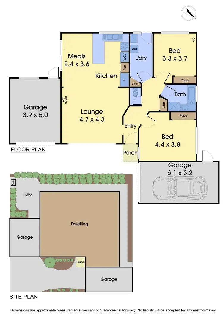 Floorplan of Homely unit listing, 2/1 Allwyn Crescent, Mill Park VIC 3082