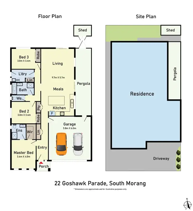 Floorplan of Homely house listing, 22 Goshawk Parade, South Morang VIC 3752