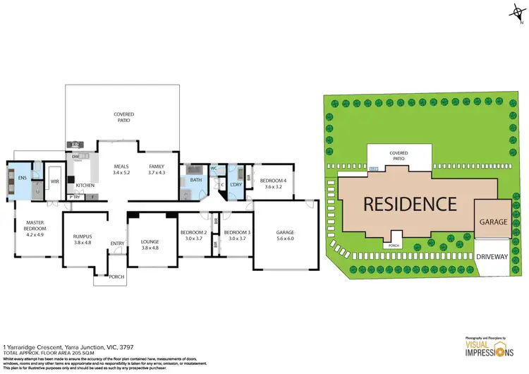 Floorplan of Homely house listing, 1 Yarraridge Crescent, Yarra Junction VIC 3797