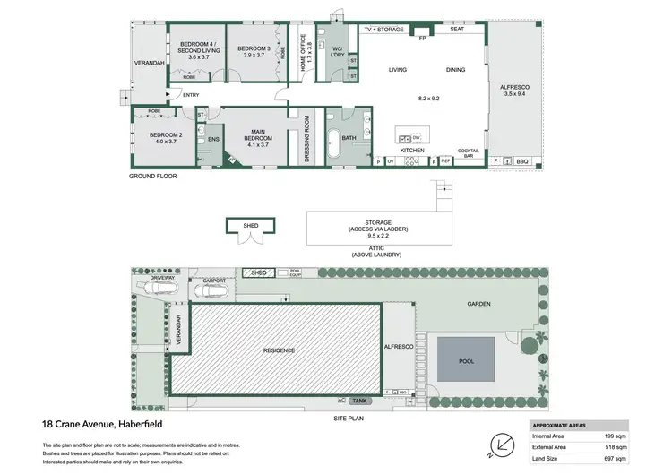 Floorplan of Homely house listing, 18 Crane Avenue, Haberfield NSW 2045