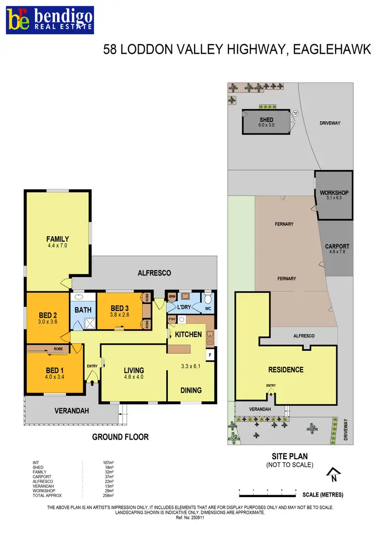 Floorplan of Homely house listing, 58 Peg Leg Road, Eaglehawk VIC 3556