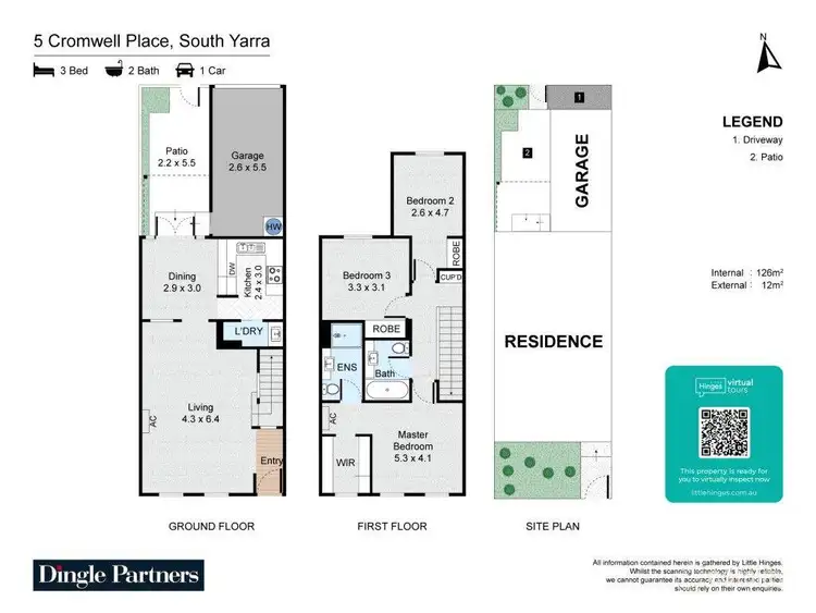 Floorplan of Homely house listing, 5 Cromwell Place, South Yarra VIC 3141