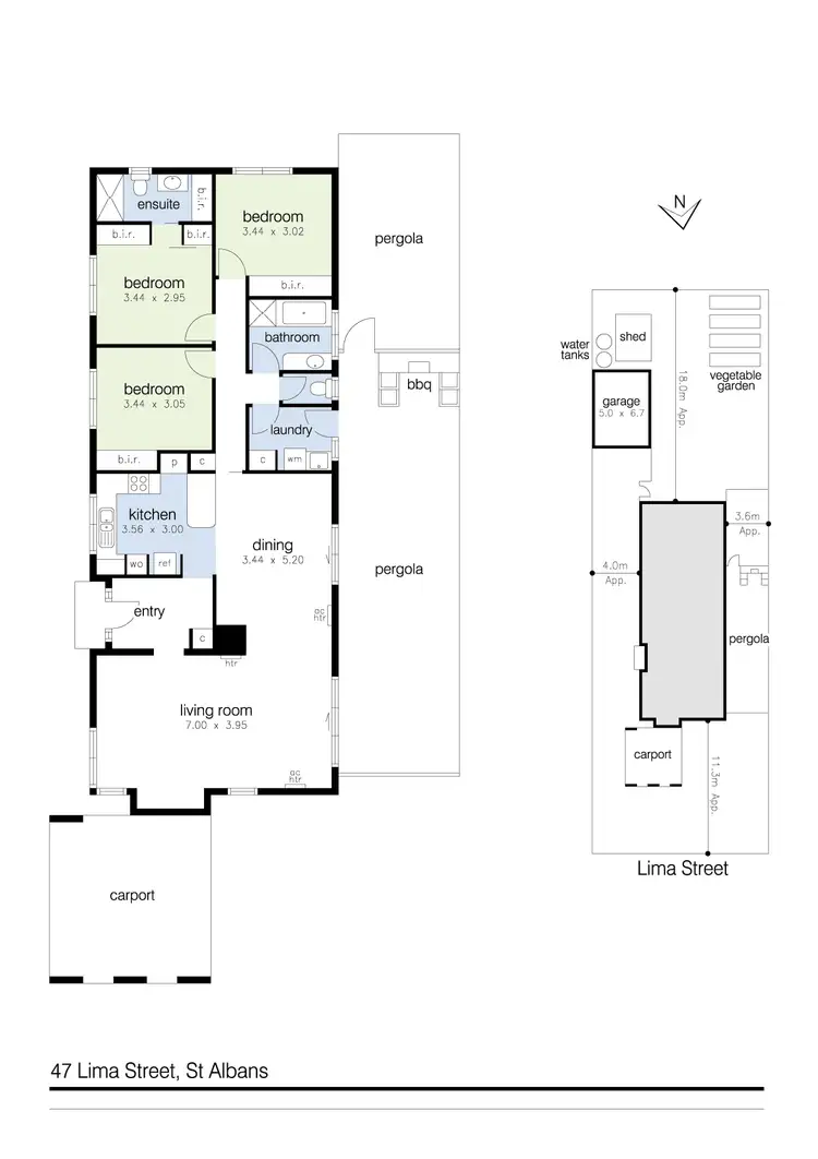 Floorplan of Homely house listing, 47 Lima Street, St Albans VIC 3021