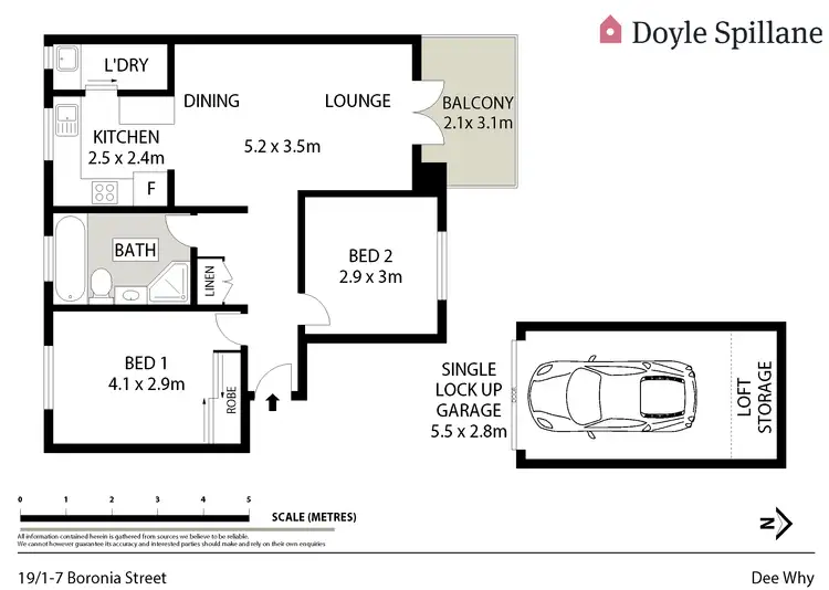 Floorplan of Homely apartment listing, 19/1 Boronia Street, Dee Why NSW 2099