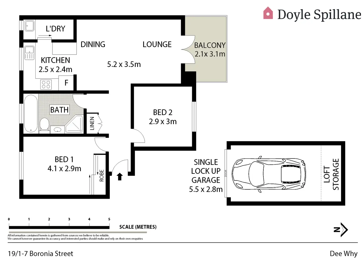 Floorplan of Homely apartment listing, 19/1 Boronia Street, Dee Why NSW 2099