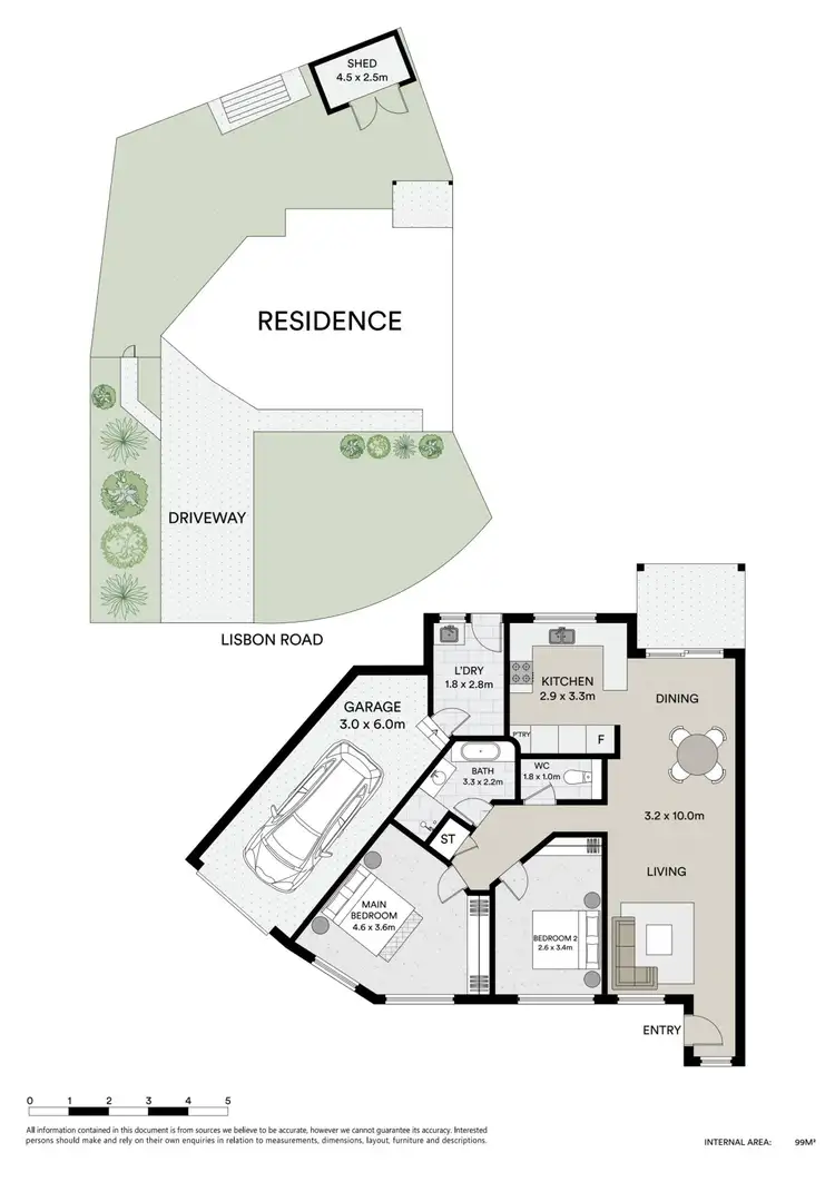 Floorplan of Homely semi-detached listing, 2/2 Lisbon Road, Mudgee NSW 2850