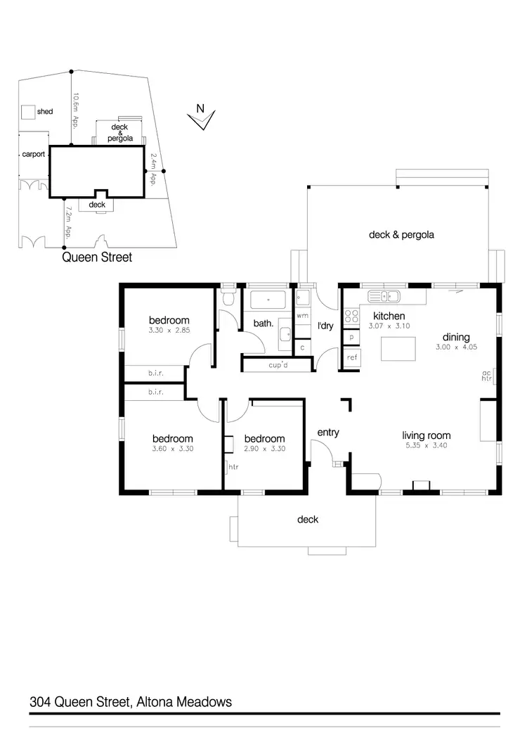 Floorplan of Homely house listing, 304 Queen Street, Altona Meadows VIC 3028