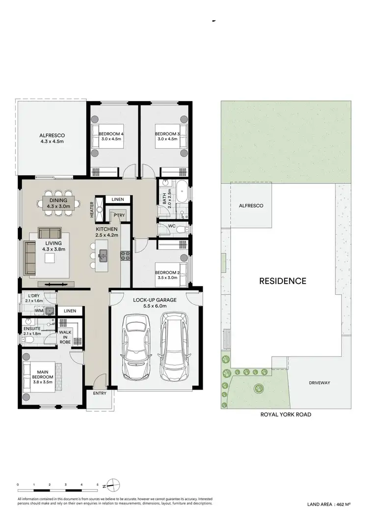 Floorplan of Homely house listing, 44 Royal York Road, Winter Valley VIC 3358