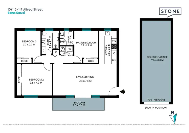 Floorplan of Homely unit listing, 10/115-117 Alfred Street, Sans Souci NSW 2219