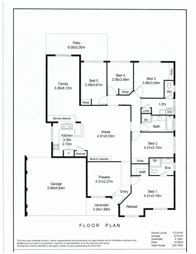 Floorplan of Homely house listing, 30 Coniston Drive, Ellenbrook WA 6069