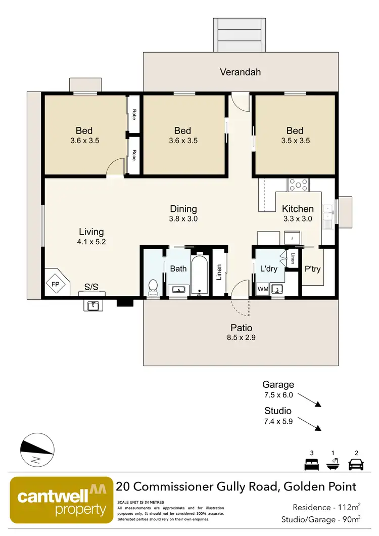 Floorplan of Homely house listing, 20 Commissioners Gully Road, Chewton VIC 3451