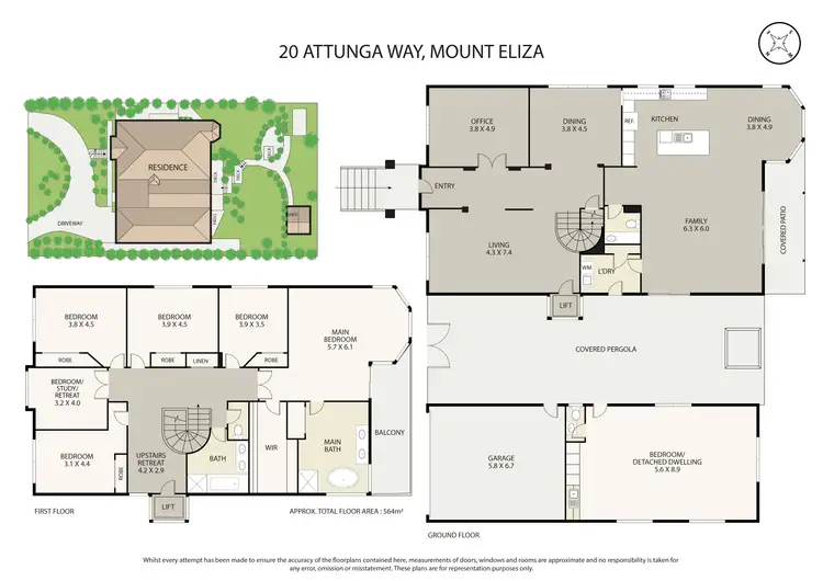 Floorplan of Homely house listing, 20 Attunga Way, Mount Eliza VIC 3930