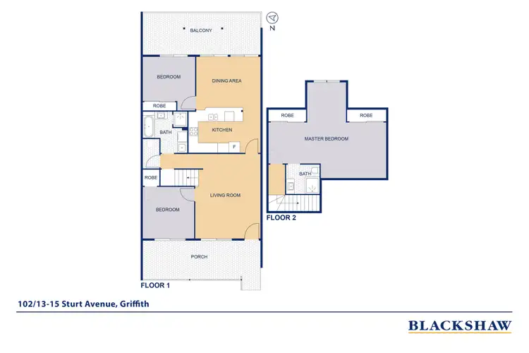 Floorplan of Homely apartment listing, 102/13-15 Sturt Avenue, Griffith ACT 2603