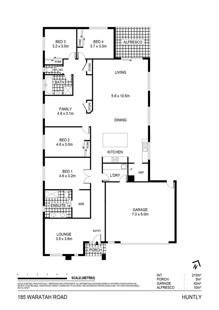 Floorplan of Homely house listing, 185 Waratah Road, Huntly VIC 3551