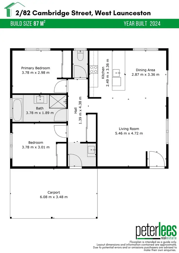 Floorplan of Homely house listing, 2/82 Cambridge Street, West Launceston TAS 7250