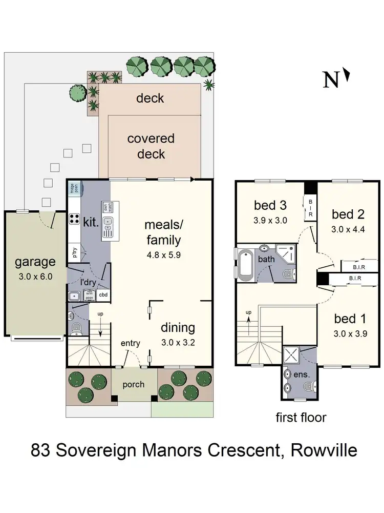 Floorplan of Homely house listing, 83 Sovereign Manors Crescent, Rowville VIC 3178