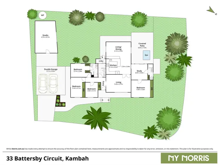 Floorplan of Homely house listing, 33 Battersby Circuit, Kambah ACT 2902