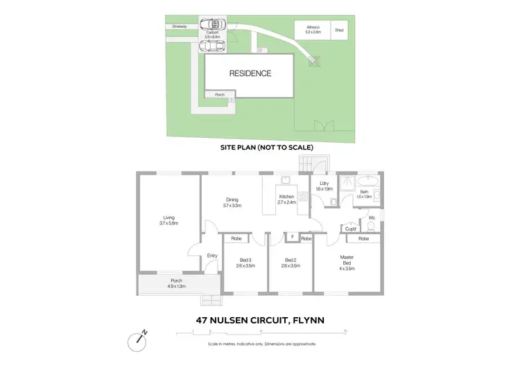 Floorplan of Homely house listing, 47 Nulsen Circuit, Flynn ACT 2615