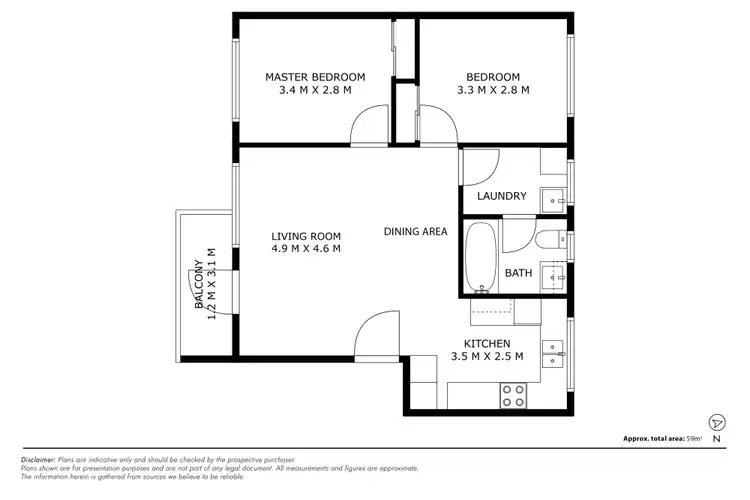 Floorplan of Homely unit listing, 27/18 Booth Street, Queanbeyan East NSW 2620