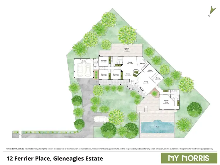 Floorplan of Homely house listing, 12 Ferrier Place, Kambah ACT 2902