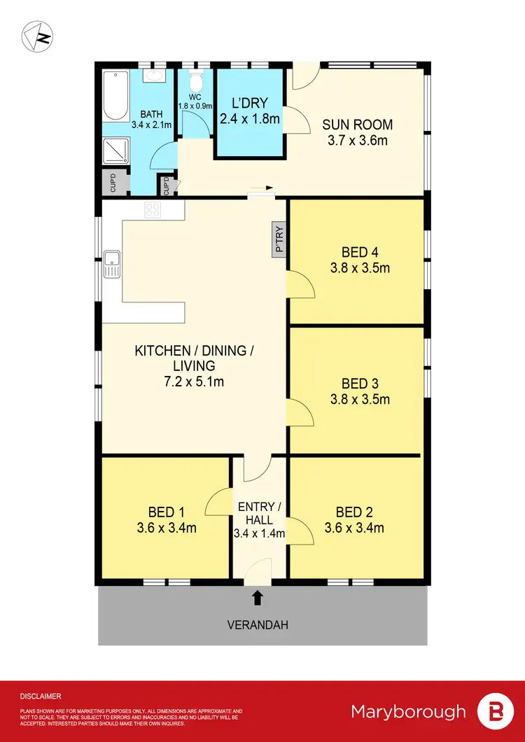 Floorplan of Homely house listing, 1 Fuller Street, Maryborough VIC 3465