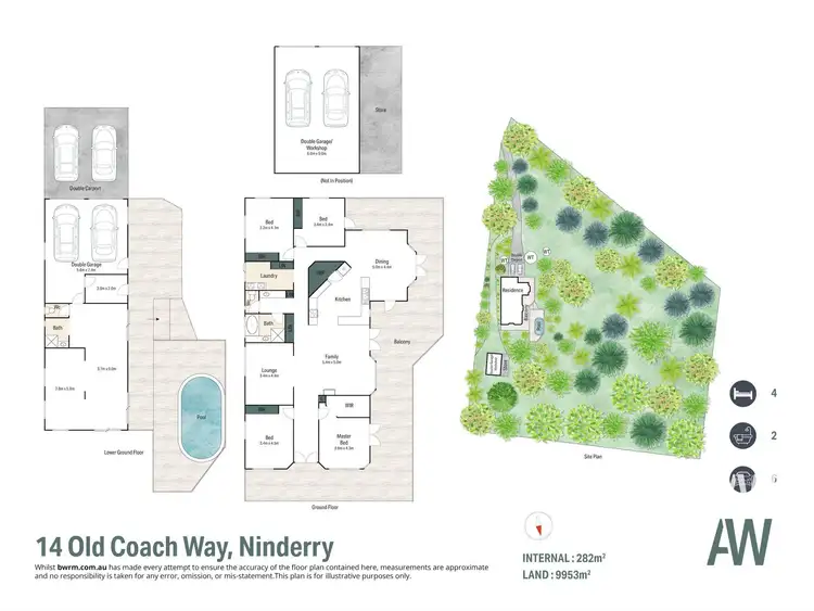 Floorplan of Homely rural property listing, 14 Old Coach Way, Ninderry QLD 4561