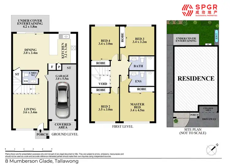 Floorplan of Homely townhouse listing, 8 Mumberson Glade, Tallawong NSW 2762