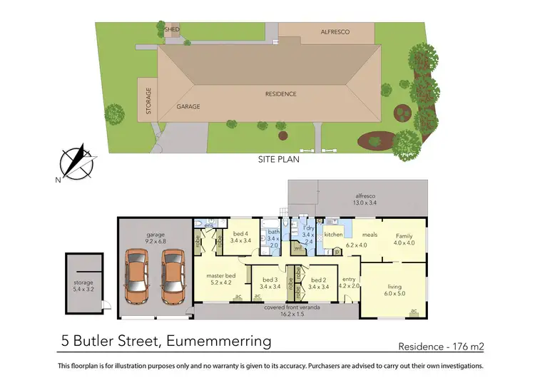 Floorplan of Homely house listing, 5 Butler Street, Eumemmerring VIC 3177