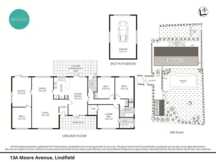 Floorplan of Homely house listing, 13A Moore Avenue, Lindfield NSW 2070