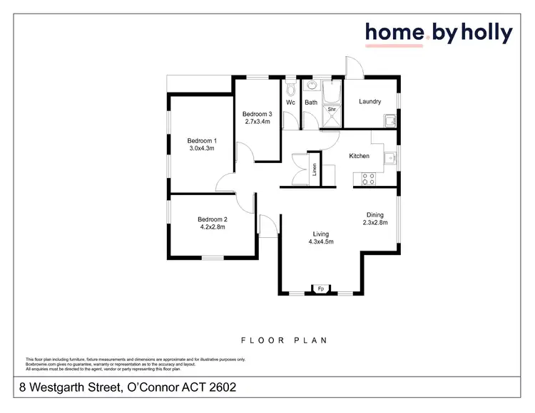 Floorplan of Homely house listing, 8 Westgarth Street, O'connor ACT 2602