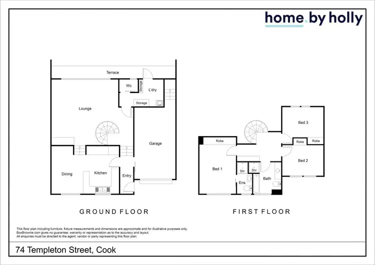 Floorplan of Homely townhouse listing, 74 Templeton Street, Cook ACT 2614
