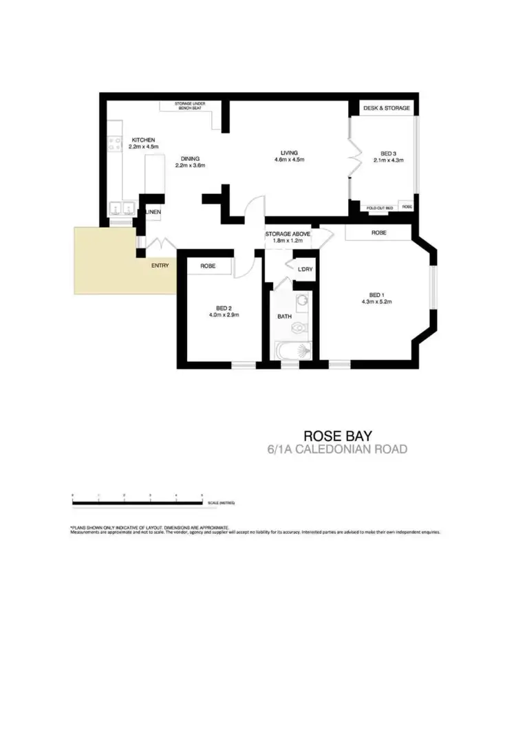 Floorplan of Homely apartment listing, 6/1A Caledonian Road, Rose Bay NSW 2029