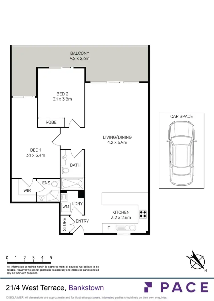 Floorplan of Homely apartment listing, 21/4 West Terrace, Bankstown NSW 2200