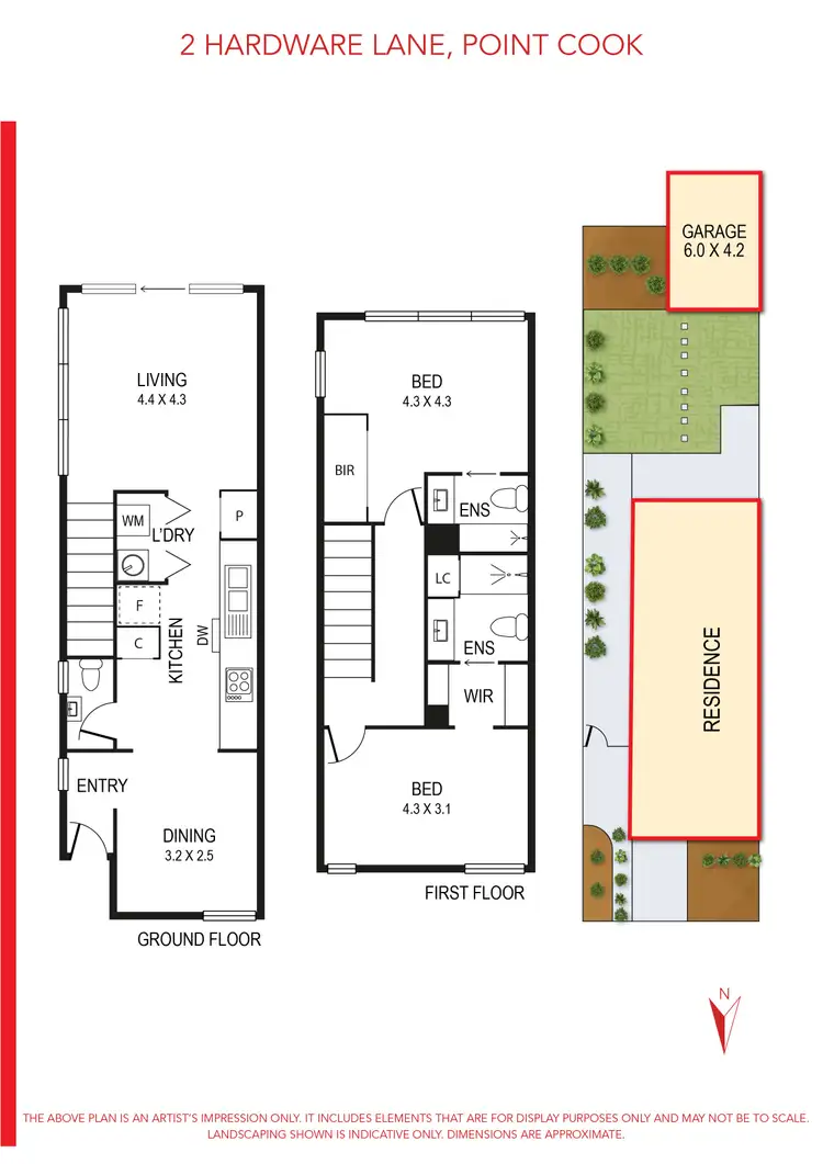 Floorplan of Homely house listing, 2 Hardware Lane, Point Cook VIC 3030