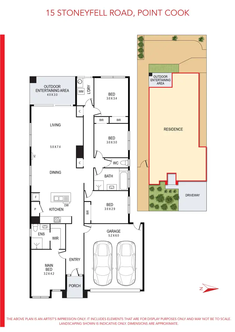 Floorplan of Homely house listing, 15 Stoneyfell Road, Point Cook VIC 3030