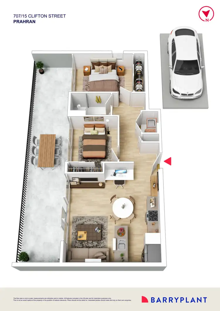 Floorplan of Homely apartment listing, 707/15 Clifton Street, Prahran VIC 3181