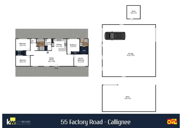 Floorplan of Homely house listing, 55 Factory Road, Callignee VIC 3844