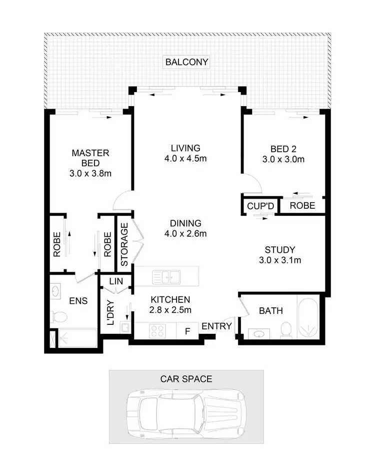 Floorplan of Homely apartment listing, C209/3 Avenue Of Europe, Newington NSW 2127