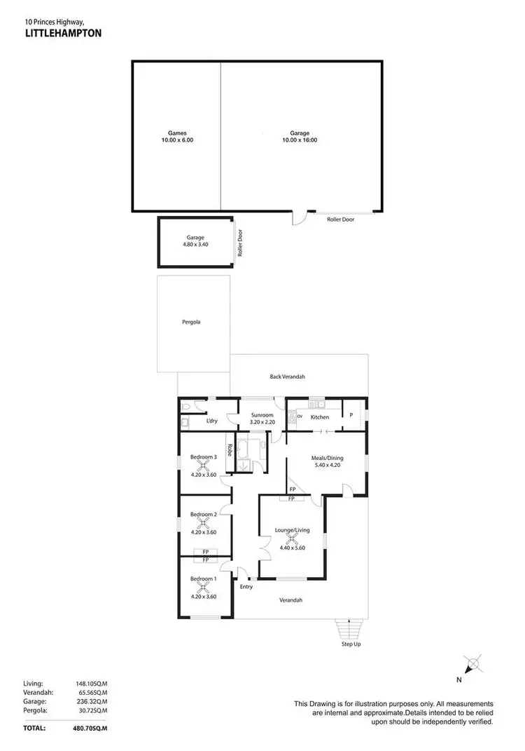 Floorplan of Homely house listing, 10 Princes Highway, Littlehampton SA 5250