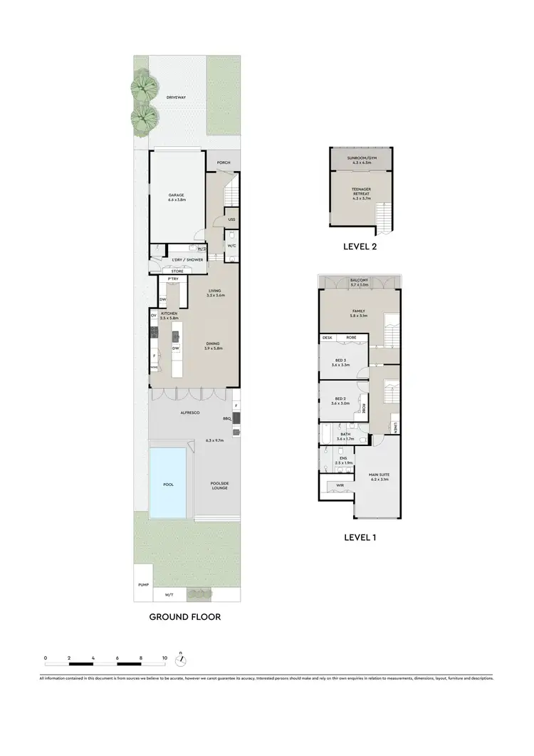 Floorplan of Homely semi-detached listing, 36B Curtis Avenue, Taren Point NSW 2229