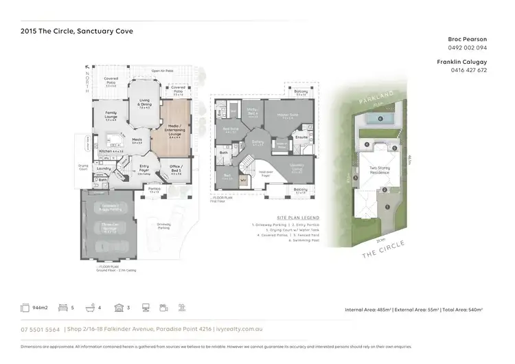 Floorplan of Homely house listing, 2015 The Circle, Sanctuary Cove QLD 4212