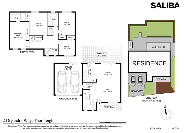 Floorplan of Homely townhouse listing, 2 Dryandra Way, Thornleigh NSW 2120