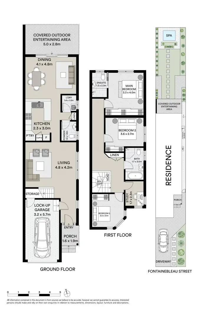 Floorplan of Homely semi-detached listing, 63A Fontainebleau Street, Sans Souci NSW 2219