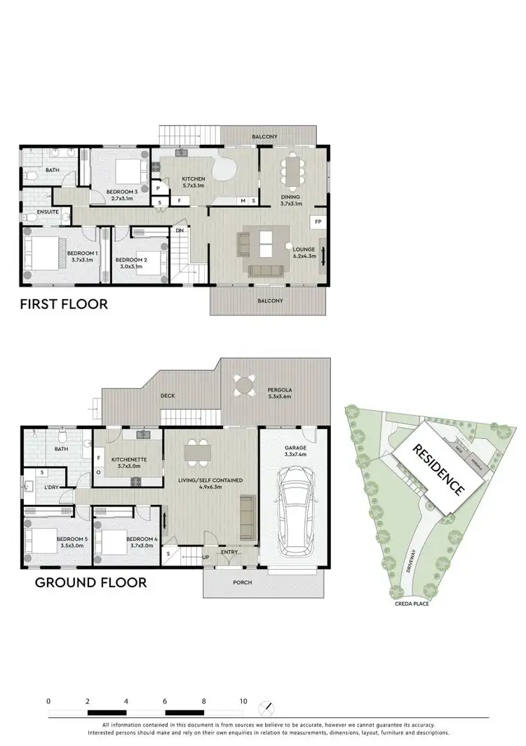 Floorplan of Homely house listing, 6 Creda Place, Baulkham Hills NSW 2153