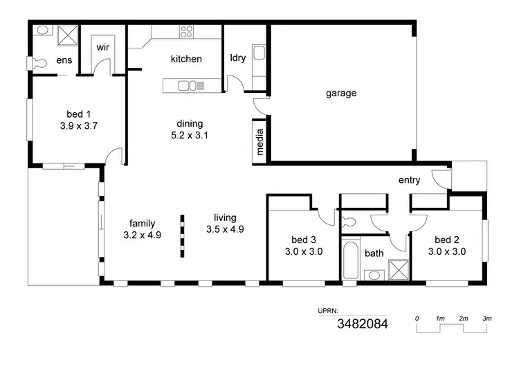 Floorplan of Homely semi-detached listing, Address available on request