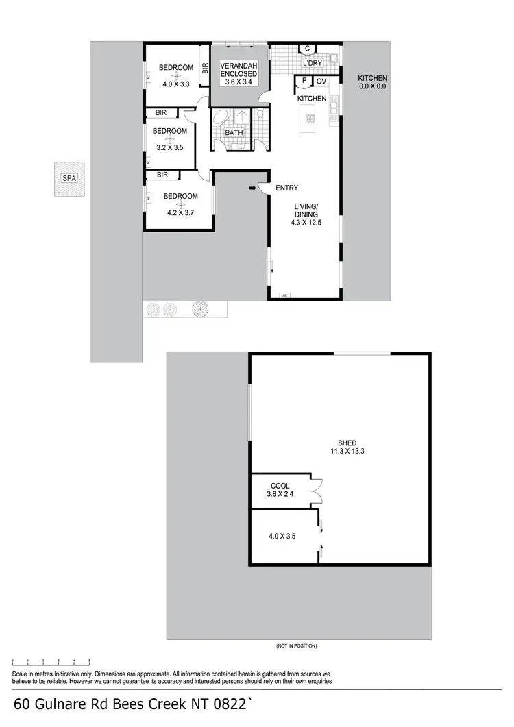 Floorplan of Homely house listing, 60 Gulnare Road, Bees Creek NT 822