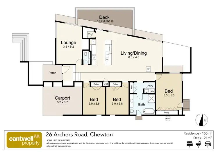 Floorplan of Homely house listing, 26 Archers Road, Chewton VIC 3451