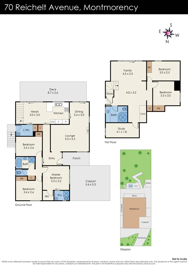 Floorplan of Homely house listing, 70 Reichelt Avenue, Montmorency VIC 3094